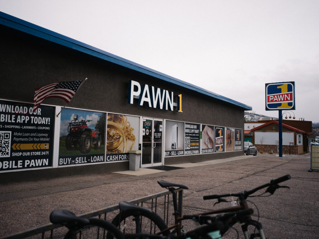 Pawn 1 Front door from the sidewalk